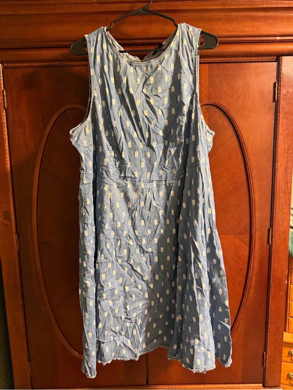 torrid Light Blue Sleeveless Printed Mini Dress